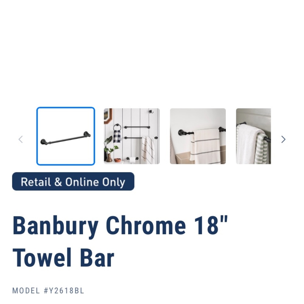 Moen Banbury Chrome Towel Bar
